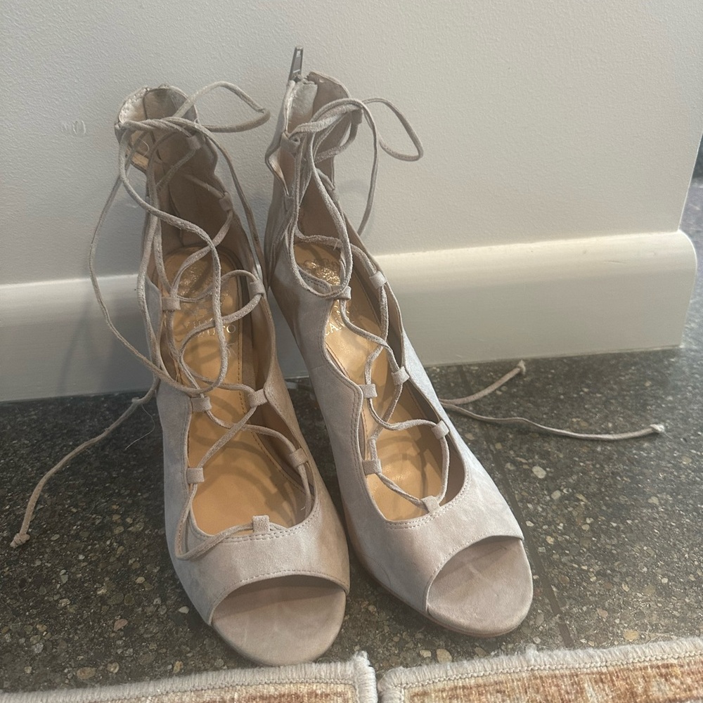 Vince Camuto lace up heels